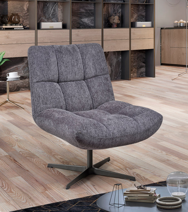 Fauteuil "Angèle" couleur  GRIS Anthracite N°53