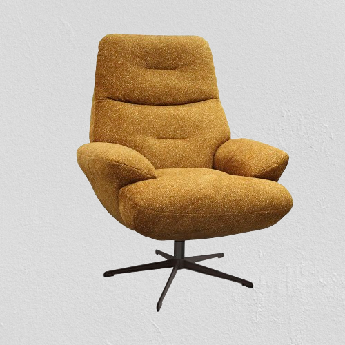 Fauteuil "Tiago" couleur JAUNE Moutarde N°123
