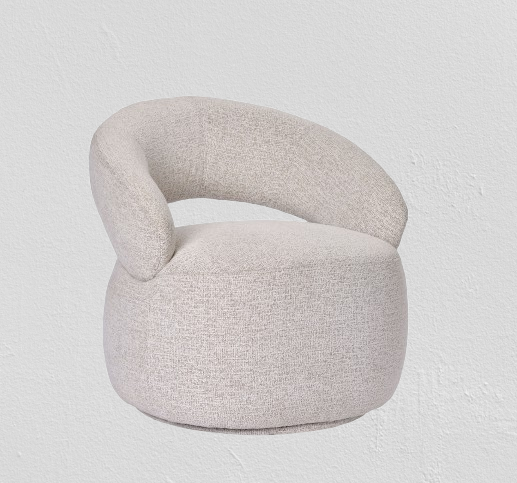 Fauteuil "Lucas" couleur BLANC Crème N°135