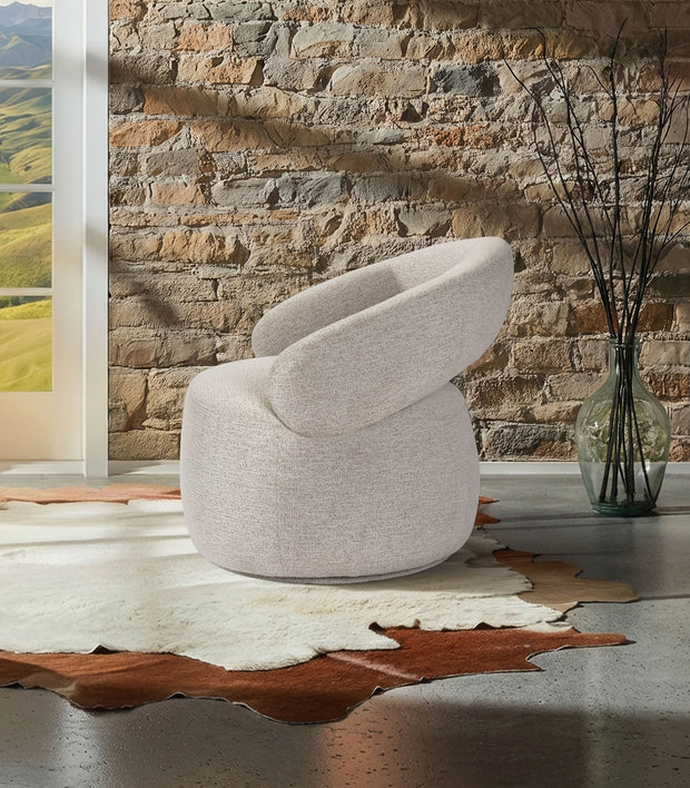 Fauteuil "Lucas" couleur BLANC Crème N°135