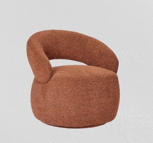 Fauteuil "Lucas" couleur TERRACOTTA N°137