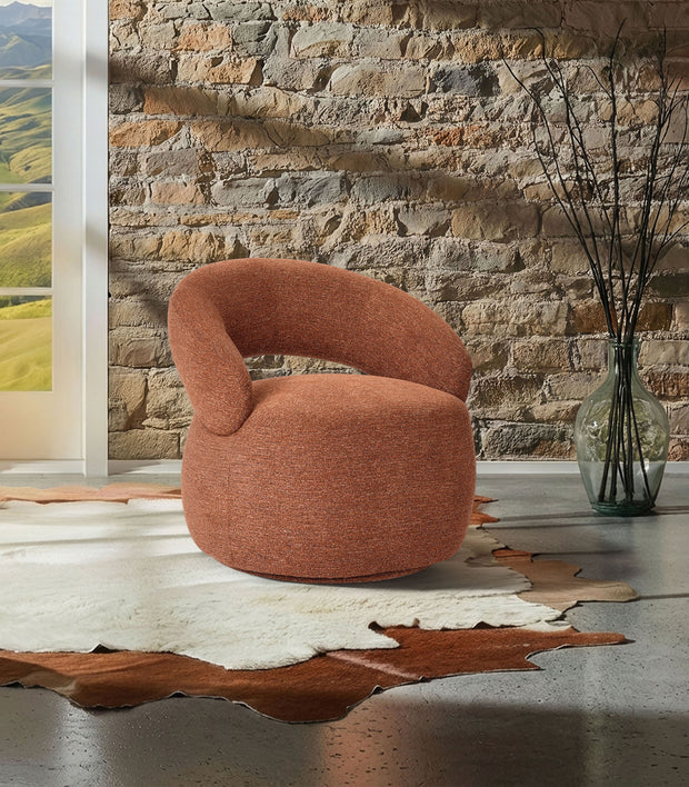 Fauteuil "Lucas" couleur TERRACOTTA N°137