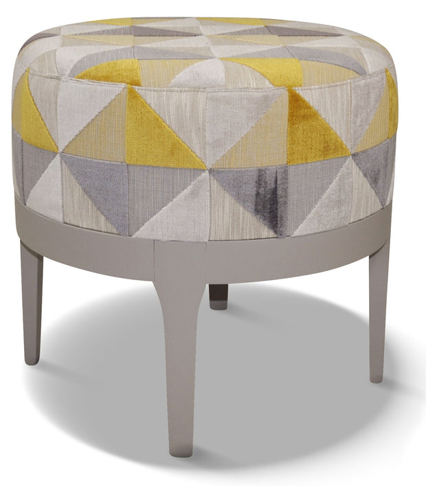 Adam laque alu tissu floride jaune