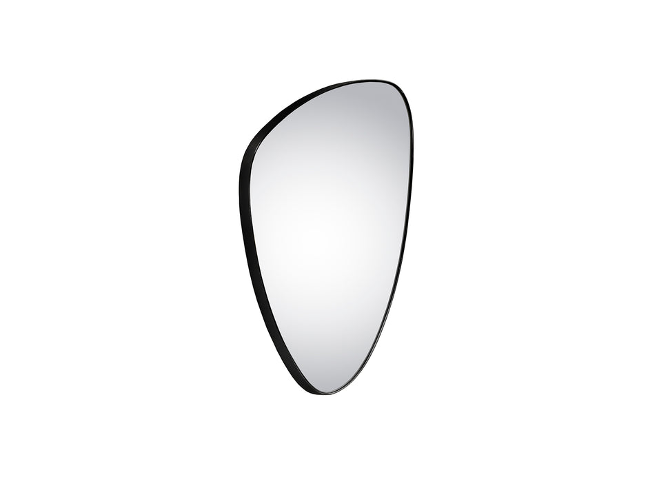 Miroir Orio avec cadre noir mat 55 x 84cm, épaisseur 3cm - Poids 6,9kg
