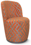 Adèle métal tissu losange orange