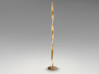 Lampadaire twist en métal doré  - diamètre 22cm - hauteur 150cm - poids 2,7kg