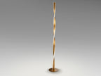 Lampadaire twist en métal doré  - diamètre 22cm - hauteur 150cm - poids 2,7kg