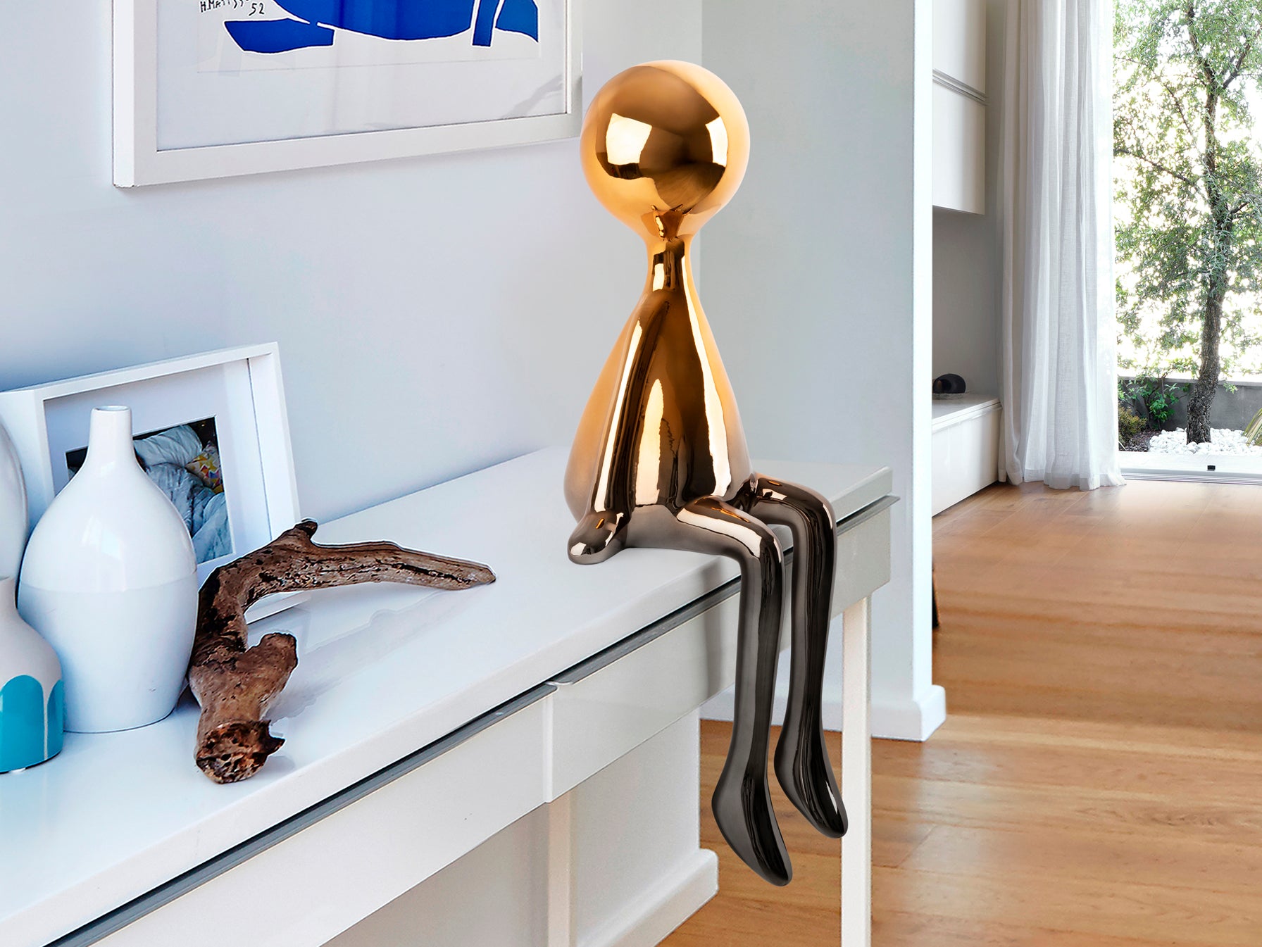 Figurine Sit down - 22x62cm, largeur 21cm - Poids 2,3Kg