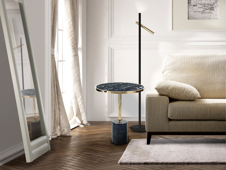 Table aux. DEKALA noir/or