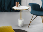 Table aux. DEKALA blanc/or