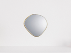 Miroir Mimo avec cadre feuille d'or 80 x 82cm, épaisseur 4cm - Poids 10,2kg