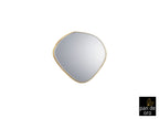 Miroir Mimo avec cadre feuille d'or 80 x 82cm, épaisseur 4cm - Poids 10,2kg