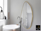 Miroir Mimo avec cadre feuille d'or 80 x 170cm, épaisseur 4cm - Poids 21,6kg