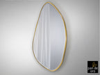 Miroir Mimo avec cadre feuille d'or 80 x 170cm, épaisseur 4cm - Poids 21,6kg