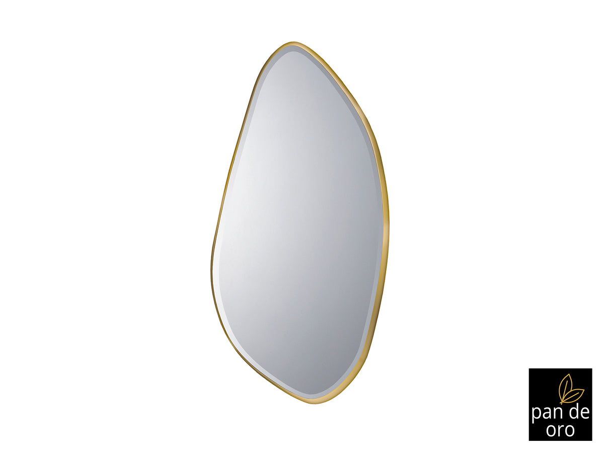 Miroir Mimo avec cadre feuille d'or 80 x 170cm, épaisseur 4cm - Poids 21,6kg