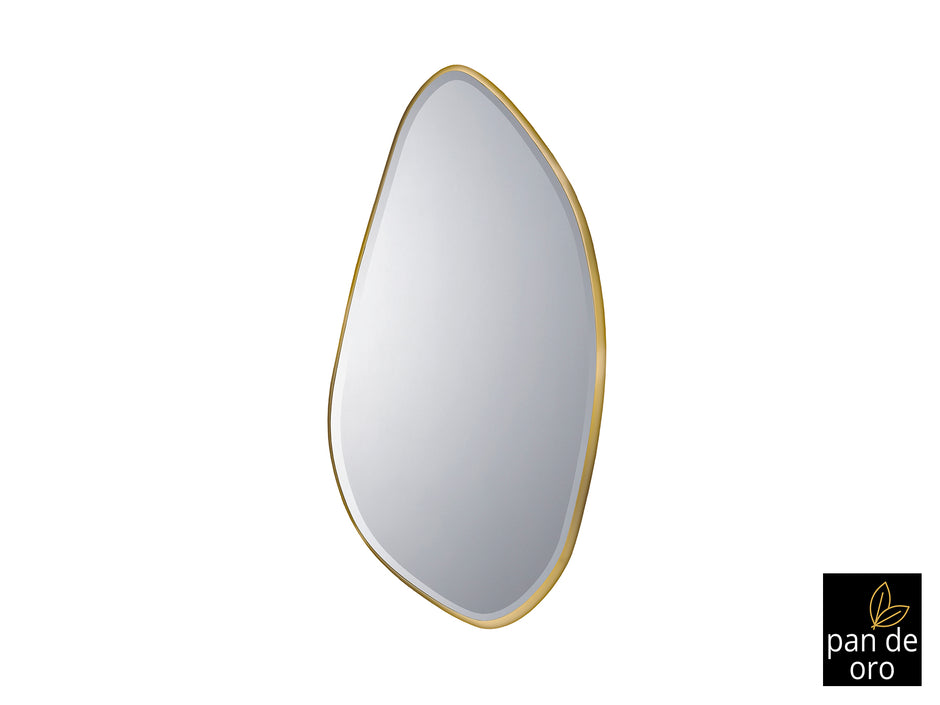 Miroir Mimo avec cadre feuille d'or 80 x 170cm, épaisseur 4cm - Poids 21,6kg