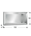 Miroir Roma 150x50