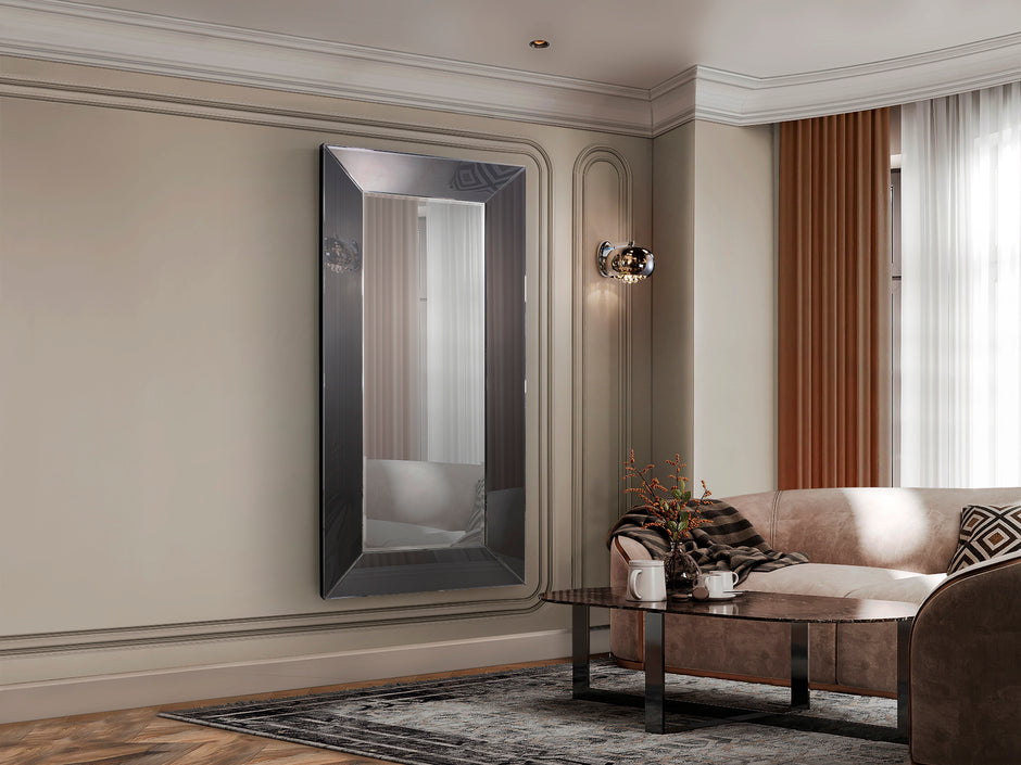 ROMA- MIRROR,185X90, SMOKE FRAME