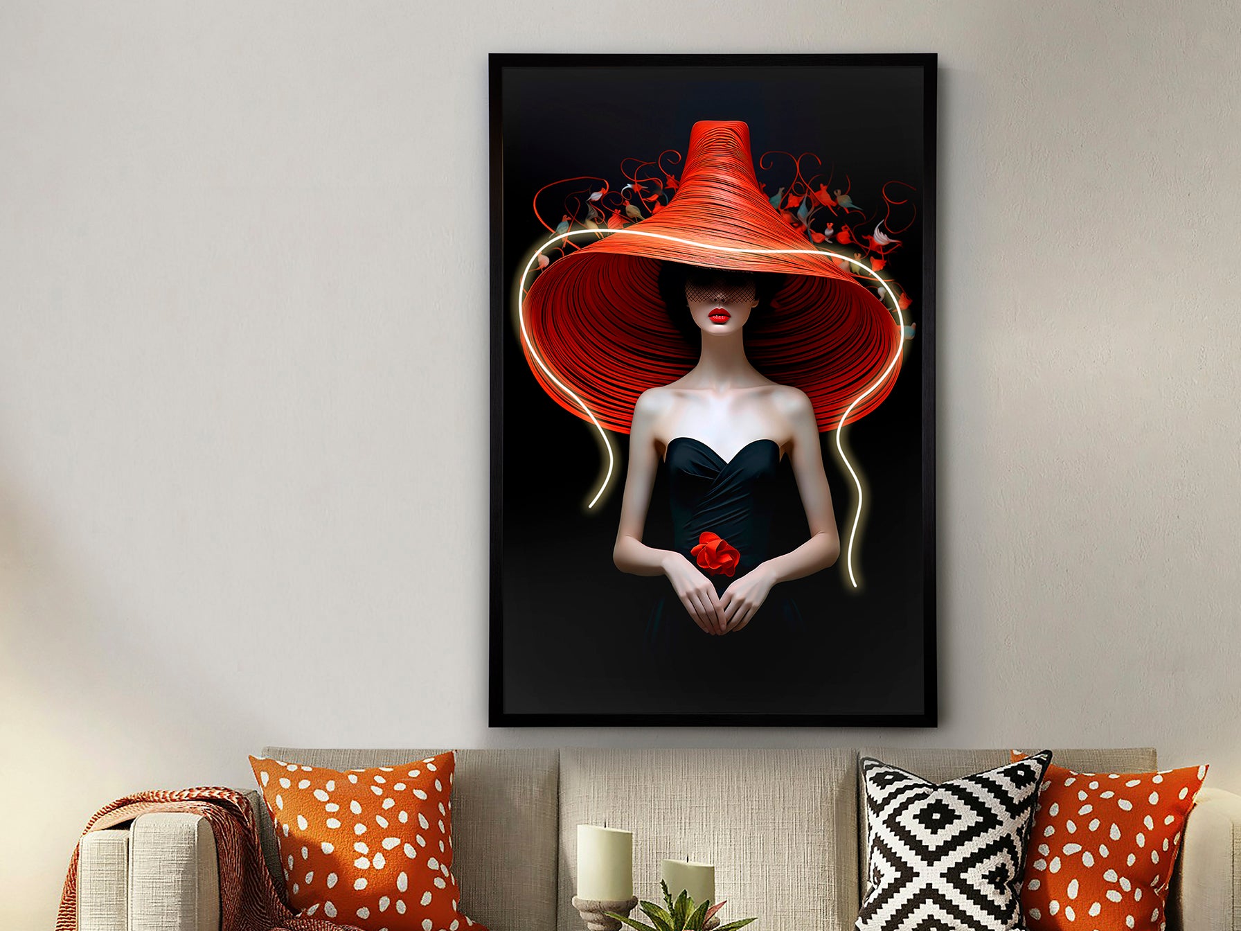 Tableau Tocado 80 x 120cm, épaisseur 4cm - Poids 5,2Kg