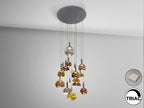 Luminaire Charlize - diamètre 75cm - hauteur 205cm