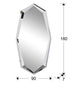 MIROIR ·LONDON· ACIER
