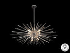 Lampe Evasion en métal chromé  - diamètre 100cm - hauteur 42cm - poids 6,8kg