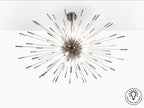 Lampe Evasion en métal chromé  - diamètre 100cm - hauteur 42cm - poids 6,8kg