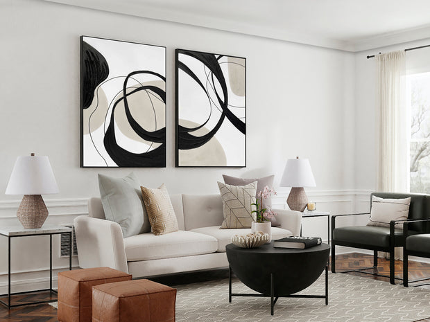 Tableau Actio I y II - 80 x 120cm - épaisseur 4,5cm