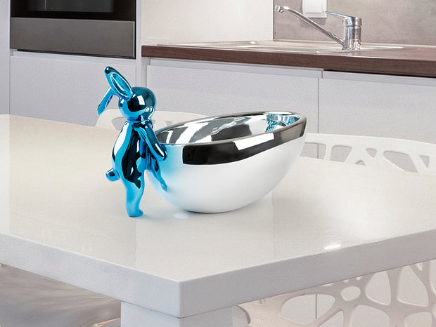 Figurine bol lapin  - 29 x 19cm, largeur 17cm - Poids 1,8Kg