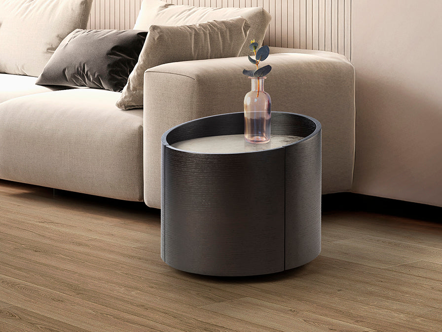 Table de chevet - Ø 50cm, hauteur 42cm - poids 18kg