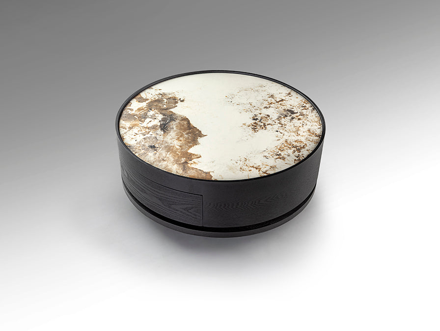 Table basse Ø 80cm, hauteur 31,5cm - poids 43kg