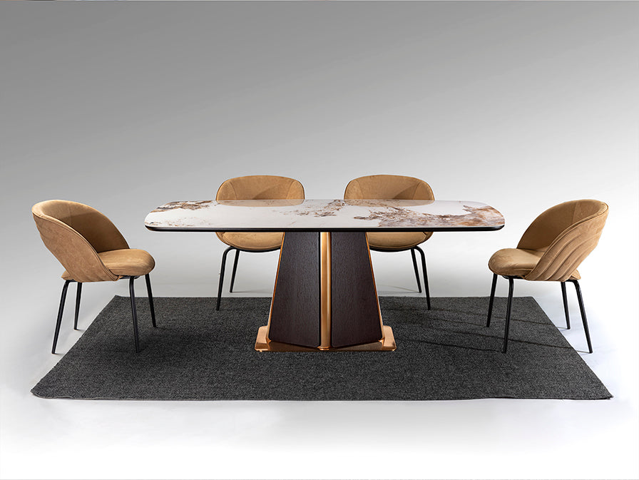 Table à manger Luca - 200 x 100cm, hauteur 76cm - poids 120kg