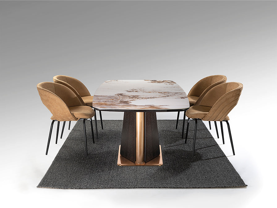 Table à manger Luca - 200 x 100cm, hauteur 76cm - poids 120kg