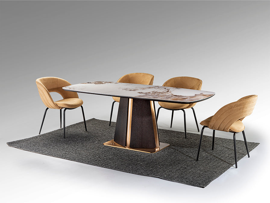 Table à manger Luca - 200 x 100cm, hauteur 76cm - poids 120kg