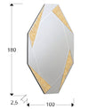 MIROIR GRAND·LAVERNA·OR