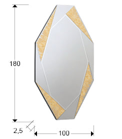 MIROIR GRAND·LAVERNA·OR