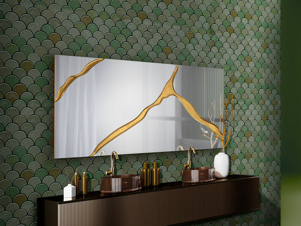 Miroir Surcos 180 x 80cm, épaisseur 4cm - Poids 38,6Kg