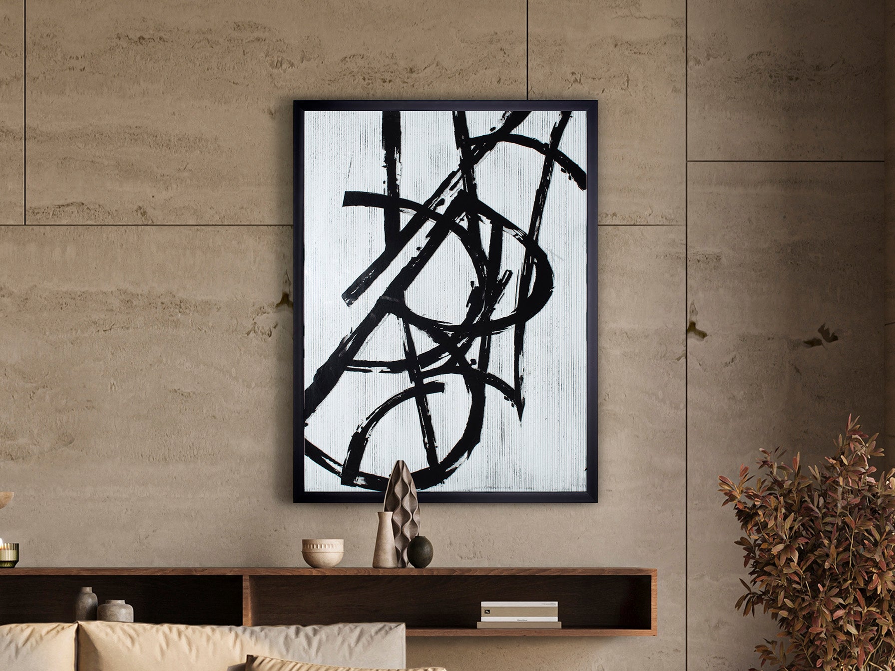 Tableau 77 x 102cm, épaisseur 3cm - Poids 9Kg