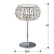 Lampe de Table DIAMOND - Design Géométrique Transparent