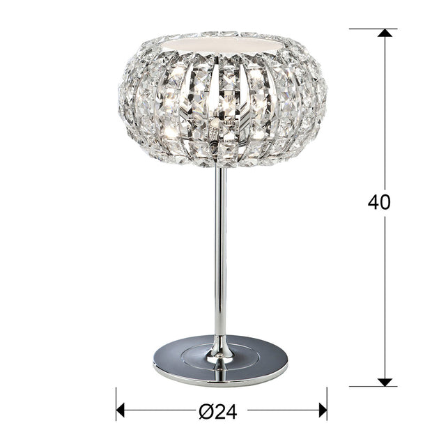 Lampe de Table DIAMOND - Design Géométrique Transparent