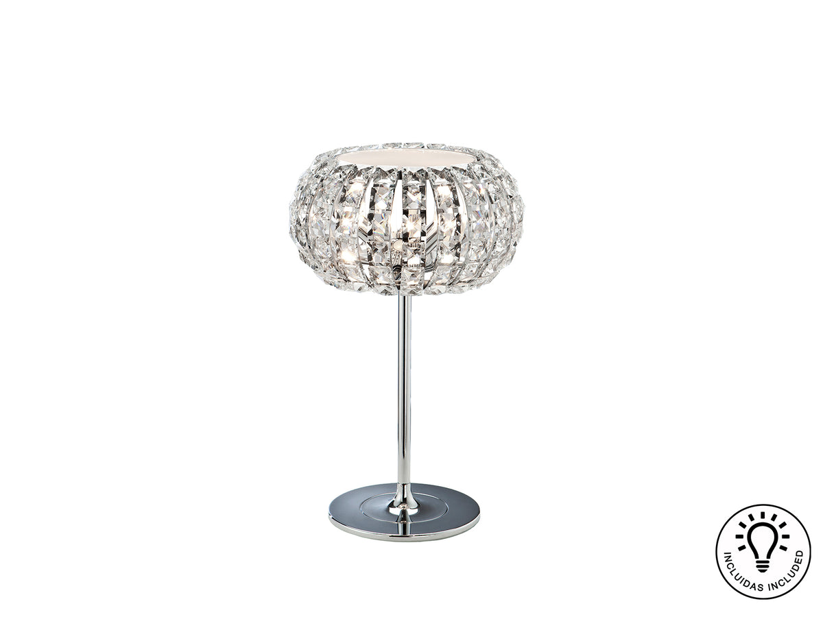 Lampe de Table DIAMOND - Design Géométrique Transparent
