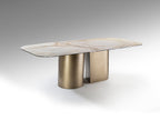 Table de salle à manger 240 x 120cm, hauteur 75cm - Poids 143Kg