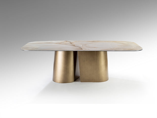 Table de salle à manger 240 x 120cm, hauteur 75cm - Poids 143Kg