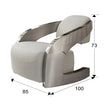 Fauteuil AMANDA Structure Acier Blanc - Design Scandinave Contemporain
