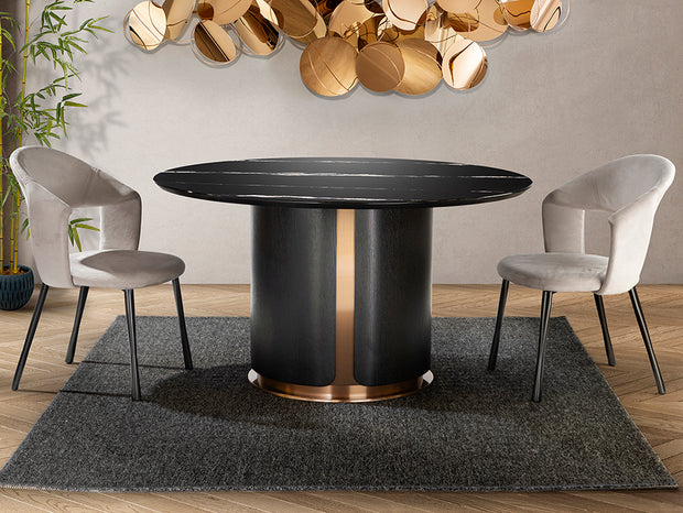 Table de salle à manger Ø 135cm, hauteur 74cm - poids 99kg
