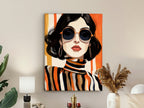 Tableau Orange - 90 x 120cm - épaisseur 3,5cm