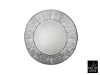 Miroir Mural Rond AURORA ARGENT - Cadre Épais - Style Moderne