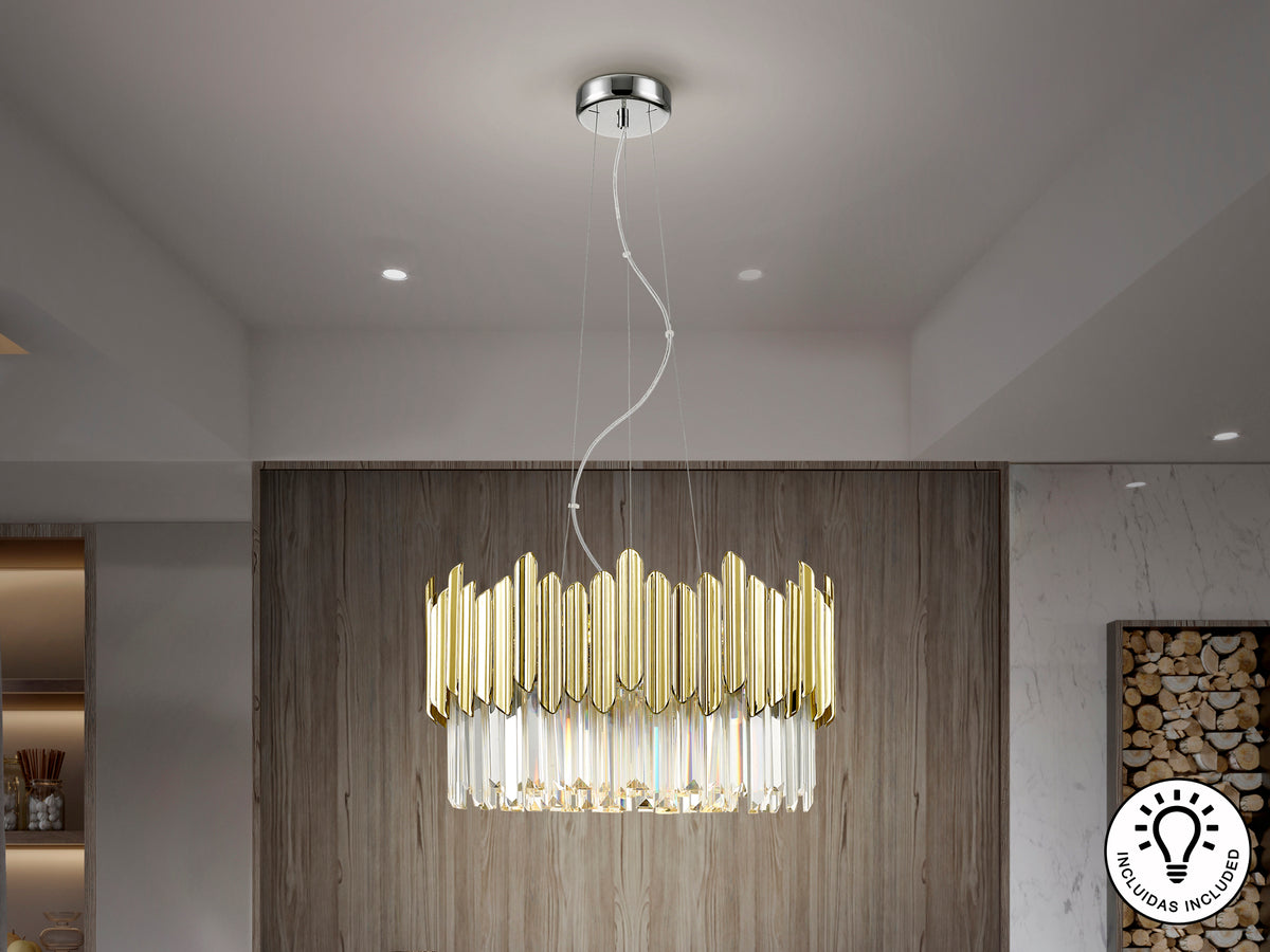 Lampe Tiara  - diamètre 51cm - hauteur 148cm