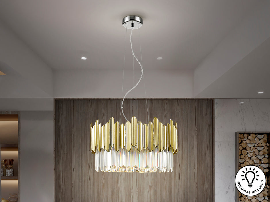 Lampe Tiara  - diamètre 51cm - hauteur 148cm