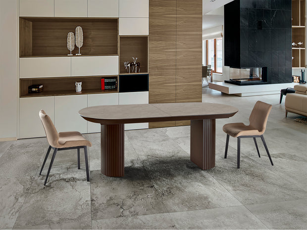 Table à manger Irati - 206  ou 283 x 103cm, hauteur 79cm - poids 80kg